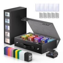 Caixa de Armazenamento para Cartas MORCCO 3900+ Cartas com Fecho e Alça Caixa de Armazenamento para Cartas MORCCO 3900+ Cartas com Fecho e Alça