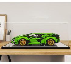 Caixa de armazenamento para conjunto LEGO Mechanical Racing com display espelhado