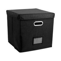 Caixa De Armazenamento Para Discos De Vinil Dobrável De 13 Polegadas, Grande Capacidade Com Tampa, Caixa De Armazenamento Para Discos De Vinil Dobrável De 13 Polegadas, Grande Capacidade Com Tampa,