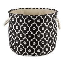Caixa de Armazenamento para Pets Bone Dry Grande Redonda Preta 38x46x46 cm
