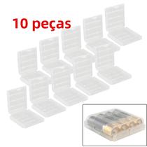 Caixa De Armazenamento Para Pilhas AA AAA 10 Peças, Estojo Protetor De Plástico, Organizador Para Caixa De Armazenamento Para Pilhas AA AAA 10 Peças, Estojo Protetor De Plástico, Organizador Para