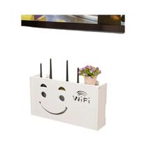 Caixa De Armazenamento Para Roteador Wifi Montada Na Parede Da Sala De Estar, Suporte Para Caixa De
