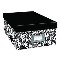 Caixa de armazenamento Pioneer Photo Albums Heavy-Duty Damask Design Caixa de armazenamento Pioneer Photo Albums Heavy-Duty Damask Design