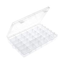 Caixa De Armazenamento Plástica Transparente Com 36 Divisórias Ajustáveis Para Artesanato, Joias E Caixa De Armazenamento Plástica Transparente Com 36 Divisórias Ajustáveis Para Artesanato, Joias E