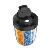 Caixa De Armazenamento Portátil Para Medicamentos, Vitaminas E Óleo De Peixe Com 7 Compartimentos De