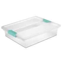 Caixa de armazenamento Sterilite Clip Box grande de 1,8 L com tampa de travamento