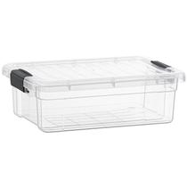 Caixa de armazenamento Superio de 2,3 L de plástico transparente com tampa sem BPA X-Small