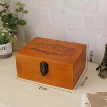 Caixa De Armazenamento Vintage De Madeira Sólida Com Fechadura Organizador De Documentos Caixa De Caixa De Armazenamento Vintage De Madeira Sólida Com Fechadura Organizador De Documentos Caixa De