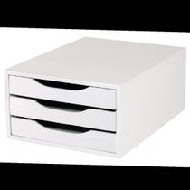 Caixa de Arquivo 3 Gavetas Branco - Souza