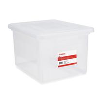 Caixa de Arquivo Suspensa Staples Tru Red - Tamanho Carta/Ofício - Transparente