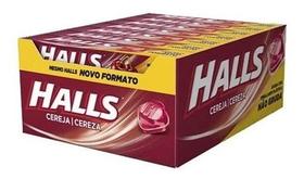 Caixa De Bala Drops Halls Sabor Cereja - C/21 Unid
