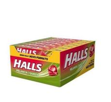 Caixa De Bala Drops Halls Sabor Melancia - C/21 Unid