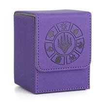 Caixa de baralho de cartas Arkeiliy 110+ com capa de 50 cartas roxa Caixa de baralho de cartas Arkeiliy 110+ com capa de 50 cartas roxa