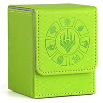 Caixa de baralho de cartas Arkeiliy 110+ com capa para 50 cartas (grama) Caixa de baralho de cartas Arkeiliy 110+ com capa para 50 cartas (grama)