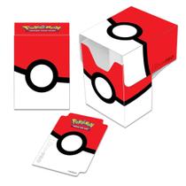 Caixa de Baralho Deck Box Para Cartas Pokemon Poké Bola Up
