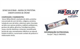 Caixa de barra de Proteína Sense Whey Bar com 12 unidade - Absolut Nutrition Caixa de barra de Proteína Sense Whey Bar com 12 unidade - Absolut Nutrition