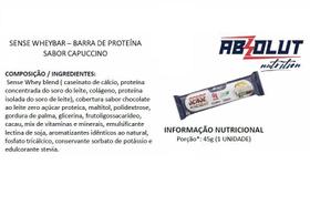 Caixa de barra de Proteína Sense Whey Bar com 12 unidade - Absolut Nutrition