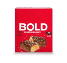 Caixa de Barra Proteica Bombom Crocante 12unid - Bold Snacks