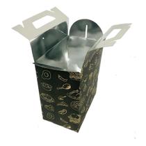 Caixa de Batata Frita com interior metalizado para Viagem tamanho G 100 unidades - Novo Conceito Embalagens