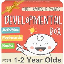 Caixa de bebê de desenvolvimento Pidoko Kids de 1 ano ou mais com livros e brinquedos