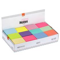 Caixa De Bloco Adesivo Smart Notes Mix 12 Cores c/48 Unidades BRW Caixa De Bloco Adesivo Smart Notes Mix 12 Cores c/48 Unidades BRW