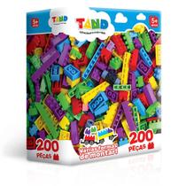 Caixa De Blocos De Montar Com 200 Peças Brinquedo Educativo Caixa De Blocos De Montar Com 200 Peças Brinquedo Educativo