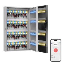 Caixa de bloqueio com chave, suporte de parede, 192 chaves, gabinete inteligente Bluetooth