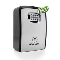 Caixa de bloqueio de chave para montagem na parede Iron Lock XXL, combinação de 4 dígitos Caixa de bloqueio de chave para montagem na parede Iron Lock XXL, combinação de 4 dígitos