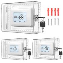 Caixa de bloqueio de termostato Gedreew Large Clear com chave 3 unidades