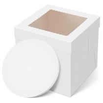 Caixa de bolo Kootek 10x10x10 polegadas com papelão de janela Caixa de bolo Kootek 10x10x10 polegadas com papelão de janela