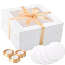 Caixa de bolo KPOSIYA 30x30x15 cm, janela branca, conjunto de 40 unidades Caixa de bolo KPOSIYA 30x30x15 cm, janela branca, conjunto de 40 unidades