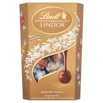 Caixa de Bombons Sortidos Lindt Lindor Cornet 16 unidades 200g