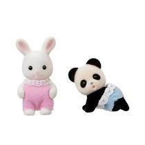 Caixa de Brinquedos Bebê Coelho e Panda - Sylvanian Families 5709 Epoch