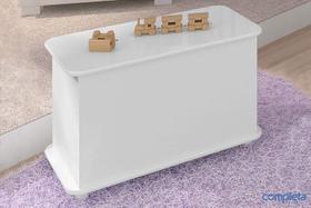Caixa De Brinquedos C/ Rodízios Branco Completa Móveis Caixa De Brinquedos C/ Rodízios Branco Completa Móveis
