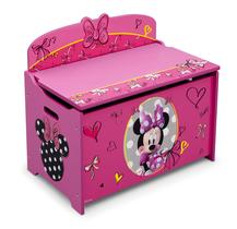 Caixa de Brinquedos Delta Children Disney Minnie Mouse Deluxe - Para Crianças a partir de 3 Anos