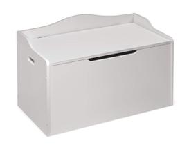 Caixa de Brinquedos e Banco de Armazenamento Badger Basket - Madeira Branca Caixa de Brinquedos e Banco de Armazenamento Badger Basket - Madeira Branca