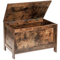 Caixa de brinquedos HOOBRO Retro Woobro, com aparência de madeira, baú de armazenamento de 100 kg Caixa de brinquedos HOOBRO Retro Woobro, com aparência de madeira, baú de armazenamento de 100 kg
