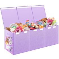 Caixa de Brinquedos Mabahoo Extra Grande com Bolsos de Malha - Roxa Caixa de Brinquedos Mabahoo Extra Grande com Bolsos de Malha - Roxa