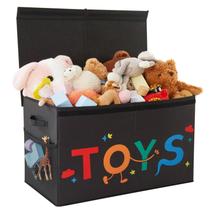 Caixa de Brinquedos Uniency Grande 83L com Tampa 25x13x16cm para Meninos e Meninas