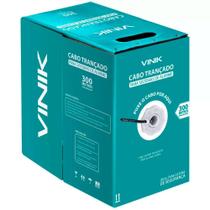 Caixa de Cabo 4 Pares Trançados - 300 metros - para Alarme - 24AWG - Preto