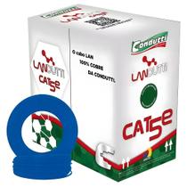 Caixa de Cabo de Rede Landutti UPT Cat5 100% Cobre, 305 Metros, Condutti, Azul