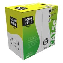 Caixa de Cabo UTP Cat 5e para rede - Furukawa Soho Plus - Homologado - 305 metros - CMX - Azul