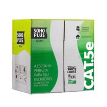 Caixa de Cabo UTP Cat 5e para rede - Furukawa Soho Plus - Homologado - 305 metros - CMX - Preto