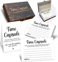 Caixa de cápsulas Baby Time BEZBEX para 1º aniversário com 50 cartões