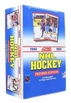 Caixa de cartas colecionáveis NHL 1990 Score Hockey com 36 pacotes Caixa de cartas colecionáveis NHL 1990 Score Hockey com 36 pacotes