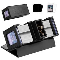 Caixa de cartas Zioffiel MTG Deck com 2 Commander Display Black Caixa de cartas Zioffiel MTG Deck com 2 Commander Display Black