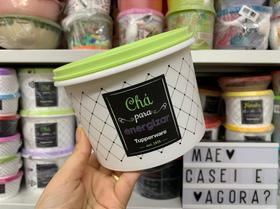 Caixa de Chá Tupperware Bistrô 200g com Tampa Verde Caixa de Chá Tupperware Bistrô 200g com Tampa Verde