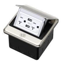 Caixa de chão: carregadores USB KYHSHJ 4.8A, receptáculos de alimentação de 20A Caixa de chão: carregadores USB KYHSHJ 4.8A, receptáculos de alimentação de 20A