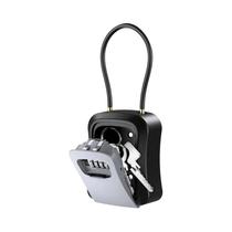 Caixa De Chaves Grande Para Exterior Com Código De 4 Dígitos E Espaço Extra Para Armazenamento De