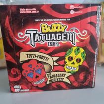 Caixa de chiclete buzzy tutti frutti com tatto Caixa de chiclete buzzy tutti frutti com tatto